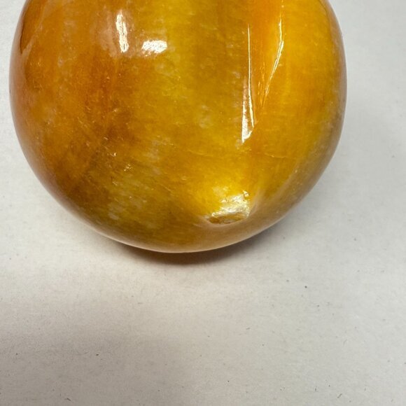 Alabaster Fruit Set of 4 Pieces Peach Apples Mango Stone Marble Vintage - Picture 8 of 16